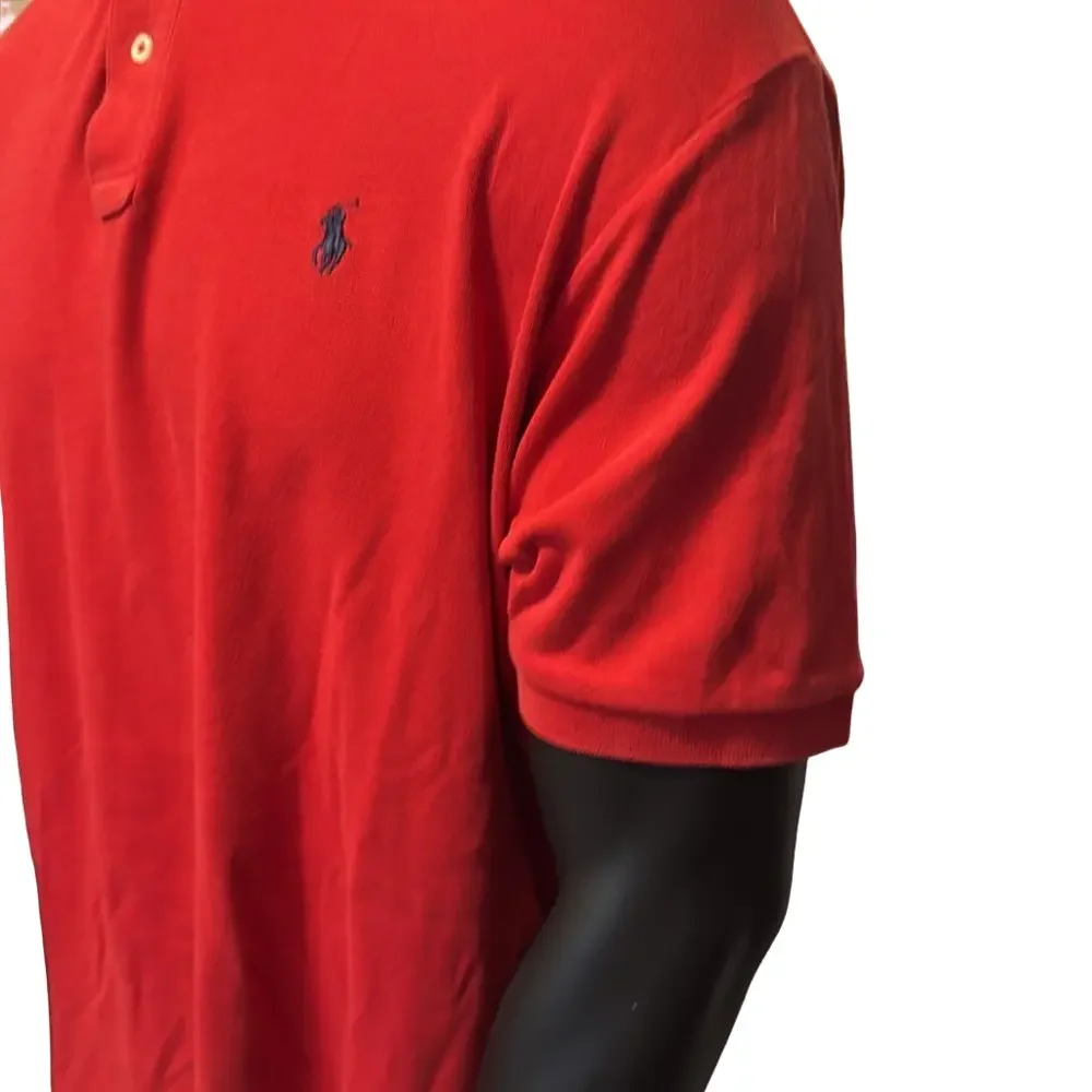 Polo by Ralph Lauren Men's Red Polo Shirt  size XL EA017 - Picture 6 of 8